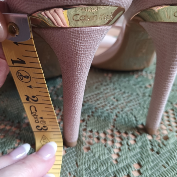 Calvin Klein Women's Pink Heeled Sandals - Picture 10 of 15